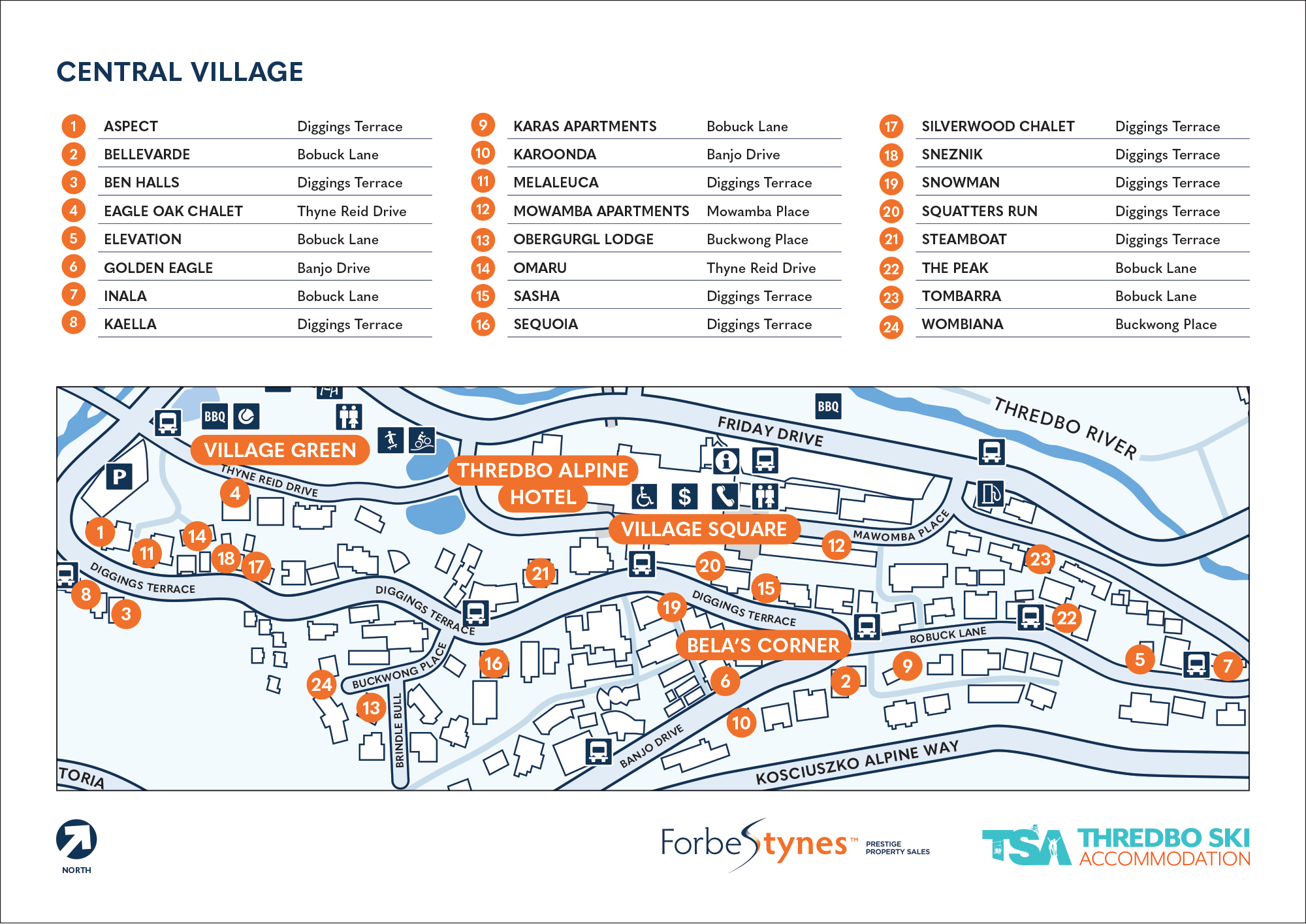 Thredbo Village Property Maps Thredbo Snowy Mountains