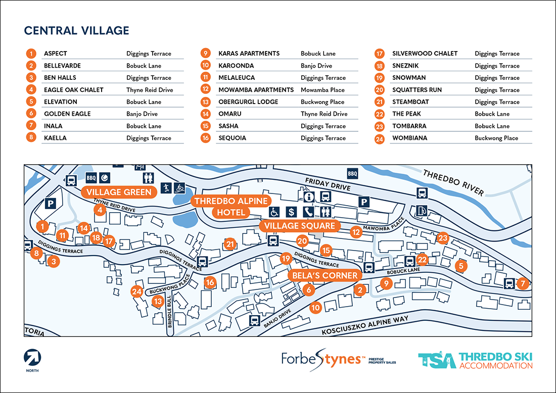 Thredbo Village Property Maps Thredbo Snowy Mountains