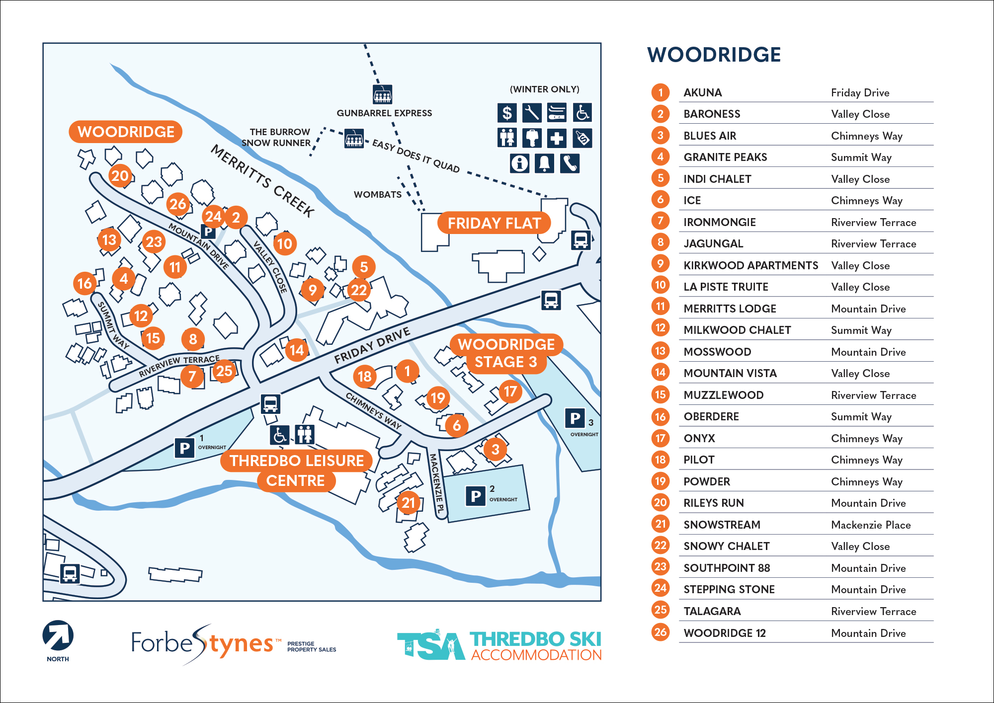 Thredbo Village Property Maps Thredbo Snowy Mountains